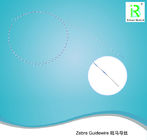 Zebra PTFE Guidewire , Guidewire 0.028 Stiff Nitinol Urology Nickle - Titanium Core